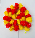 Yellow Red Marigold Garland (130cm)