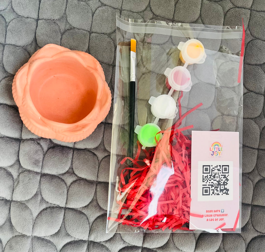 Little Joy-Kids DIY Teracota Diya Colouring Kit