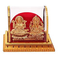 Golden Lord Ganesh & Maa Lakshmi Acrylic Ido