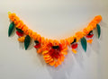 Yellow Orange Mango Leave Toran (100cm)