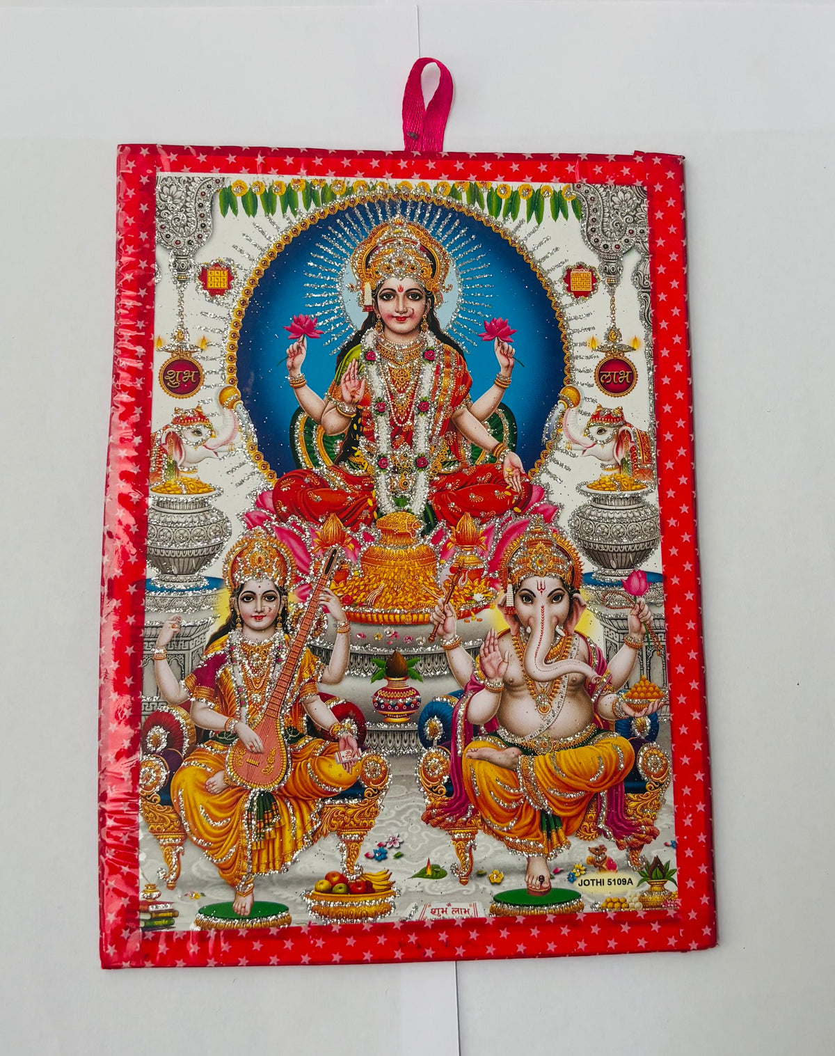 Lakshmi Ganesh Swarsati photo (18x13cm)